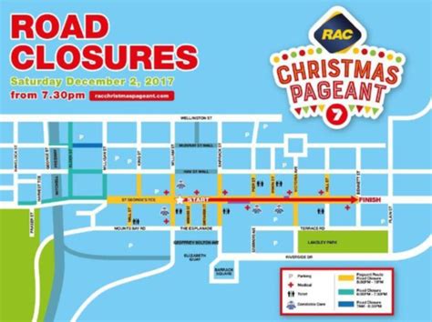 christmas pageant perth road closures